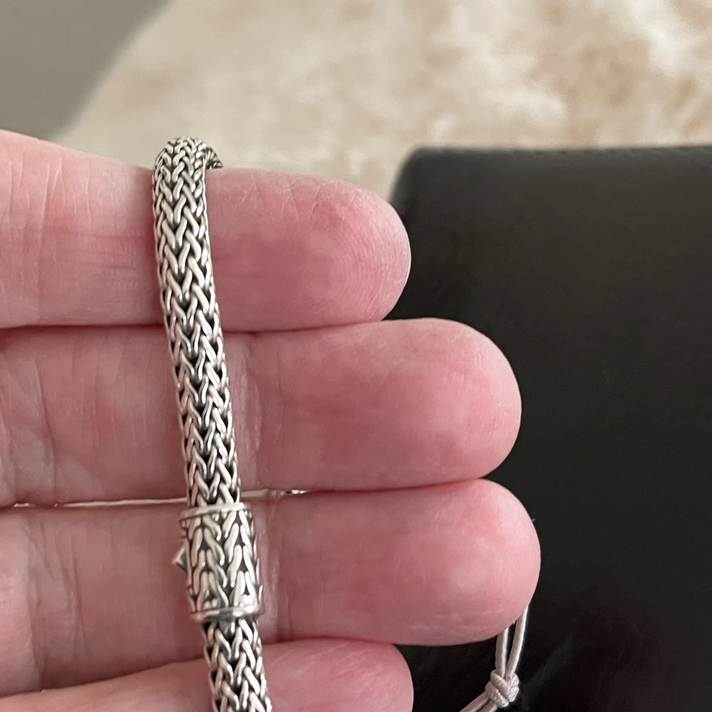 Gorgeous John Hardy .925 Sterling Silver Woven Bracelet M NWT! - Picture 7 of 16